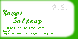 noemi soltesz business card